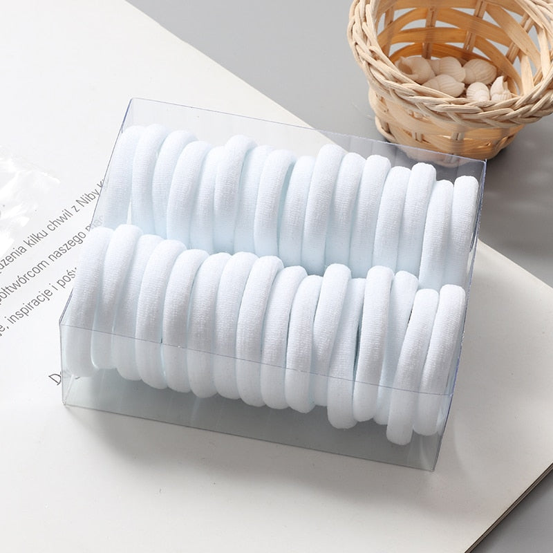 30Pcs/Set Colorful  Elastic Hair Bands