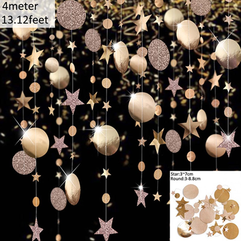 4M 13ft Glitter Paper Banner
