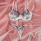 2-Piece Floral Bra Lingerie Set