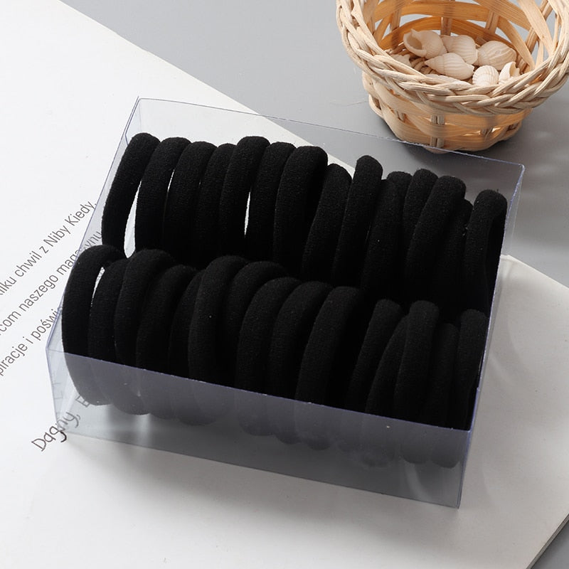 30Pcs/Set Colorful  Elastic Hair Bands