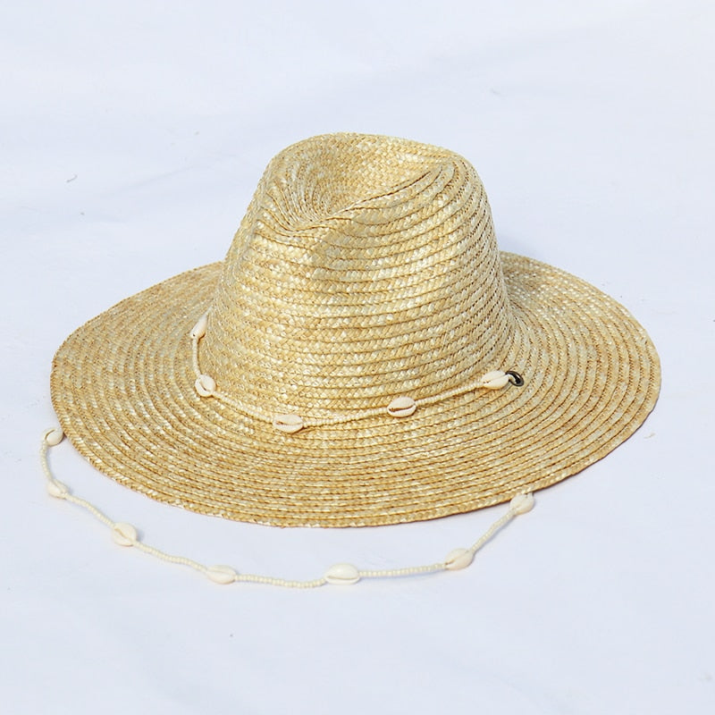 Seashells Beaded Straw Hats