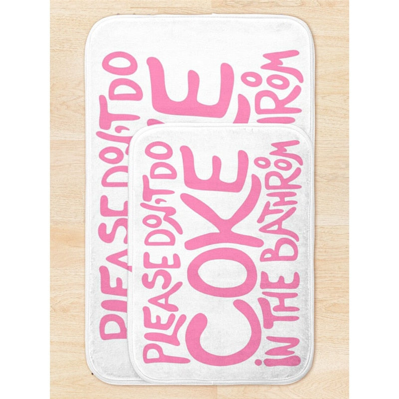 Funny Pink Bath Mat