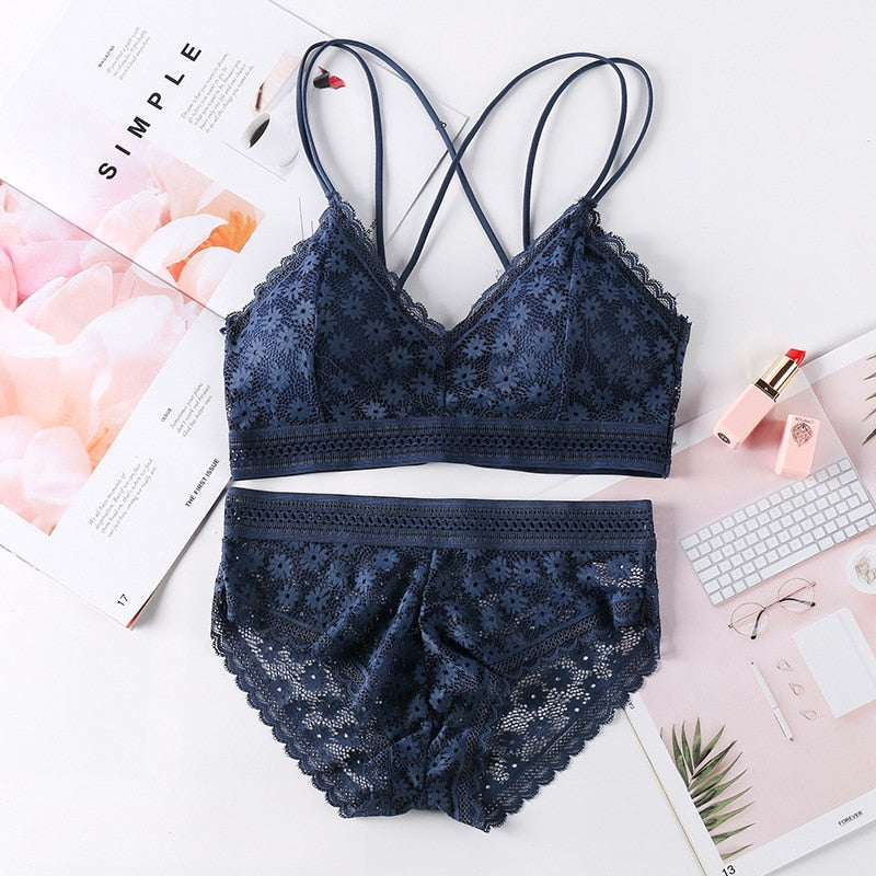 Women Lace Bra Set