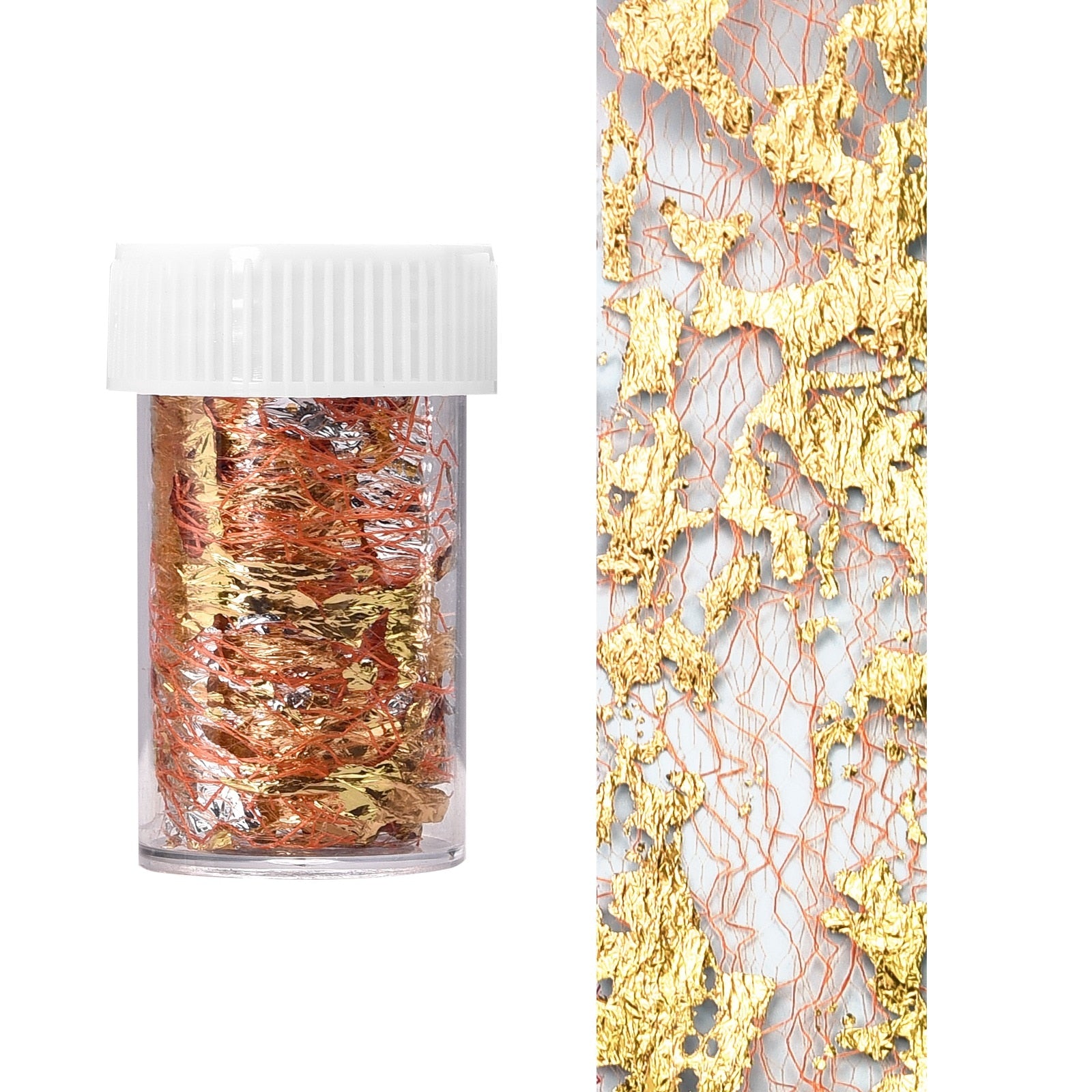 Gold Foil Sequins Glitter Nail Art