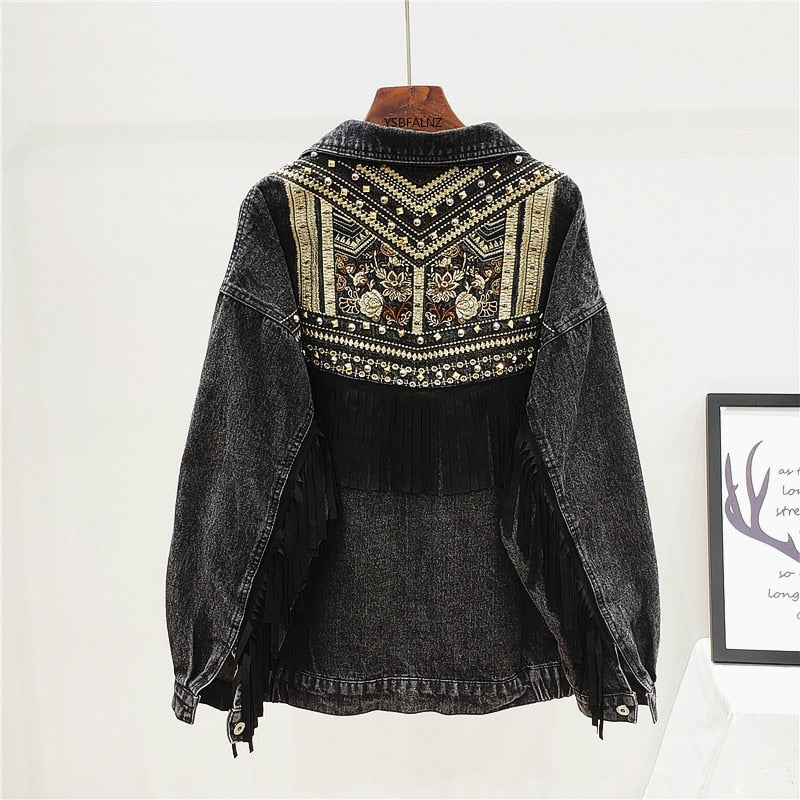 Boho Denim Jacket