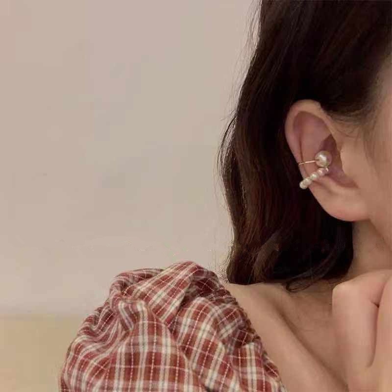 3 Pcs Ear Cuff Pearl Earrings