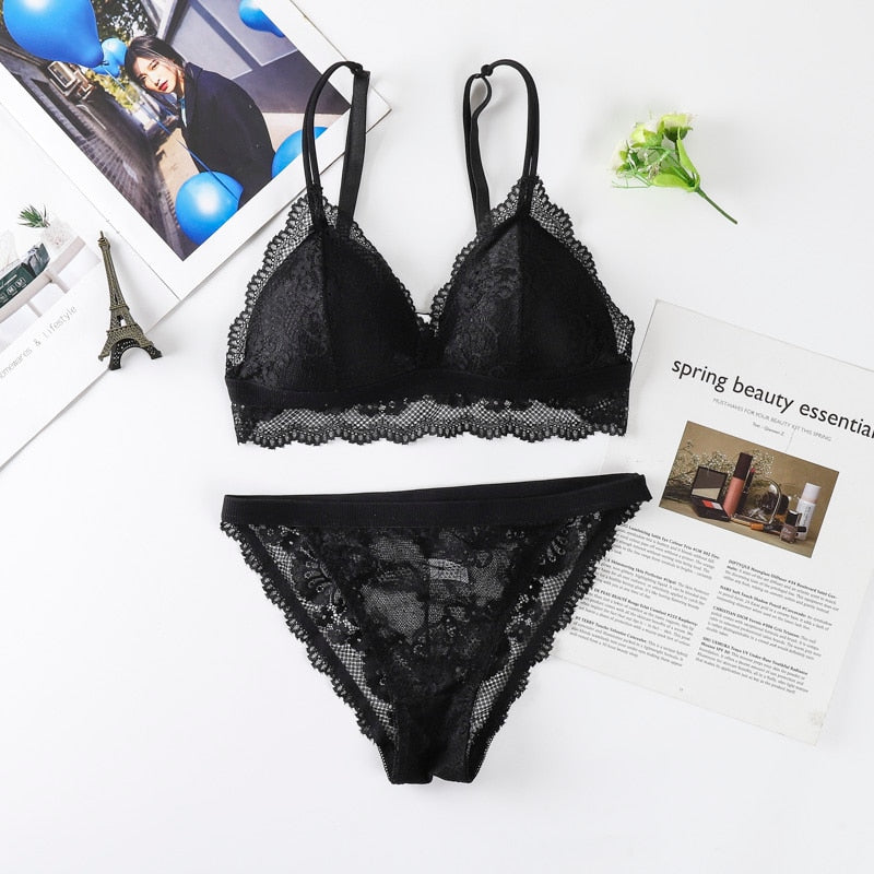 Women Lace Bra Set