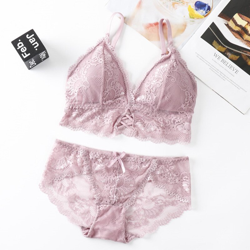 Women Lace Bra Set