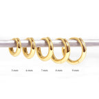 Rose Gold Small Hoop Earrings