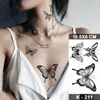 Butterfly Tattoo Waterproof Sticker