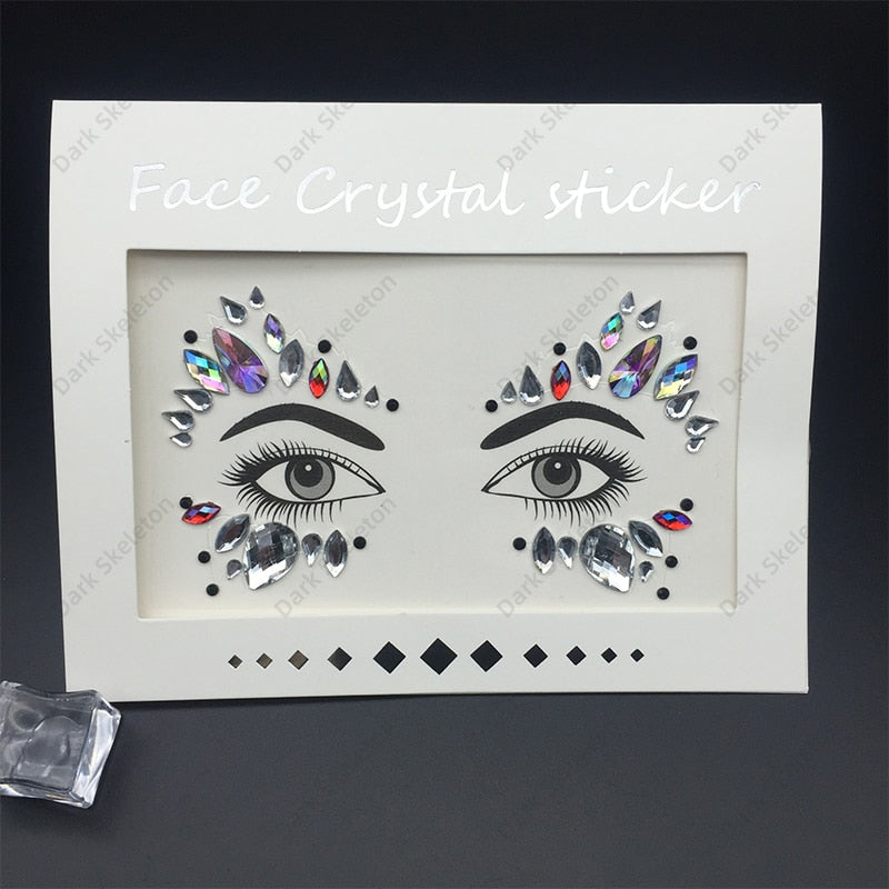 Face Rhinestones Makeup Sticker
