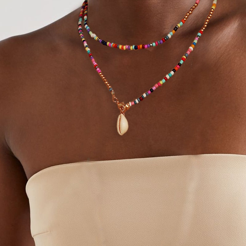 Natural Shell Choker Necklace