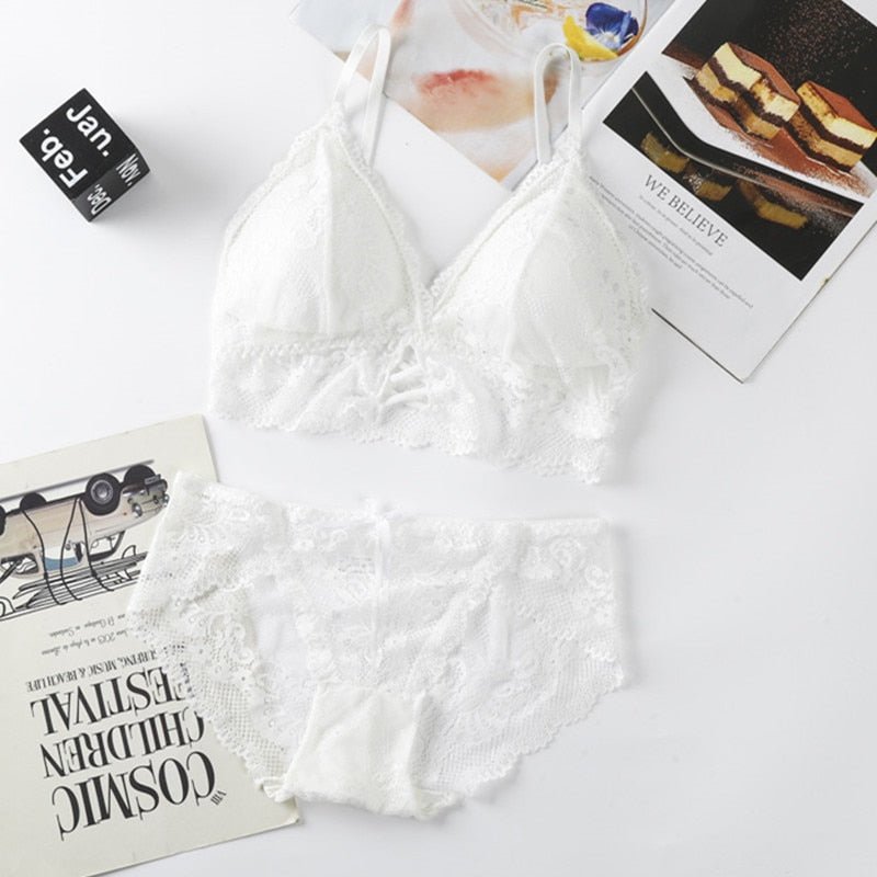 Women Lace Bra Set