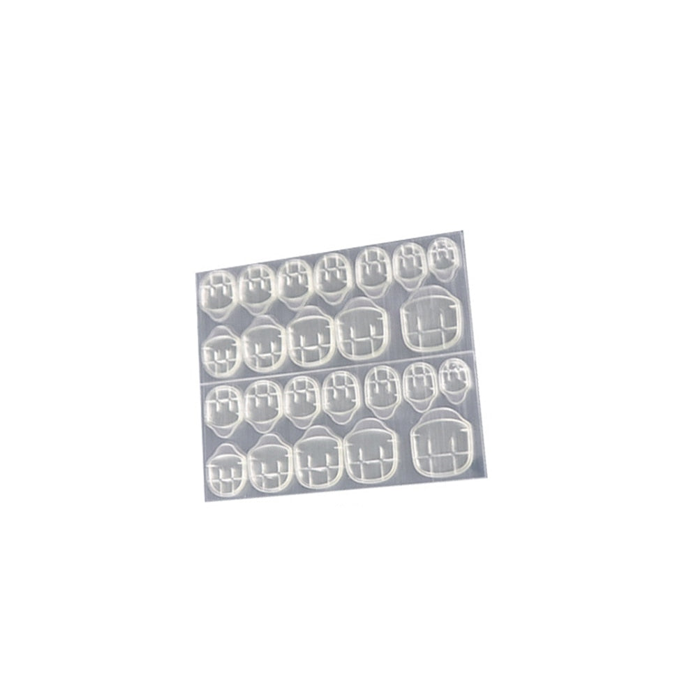 24Pcs/Box Press On Head Set