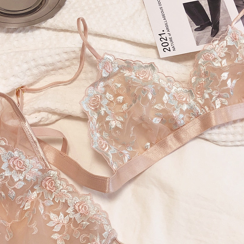 Pink Lace lingerie Set