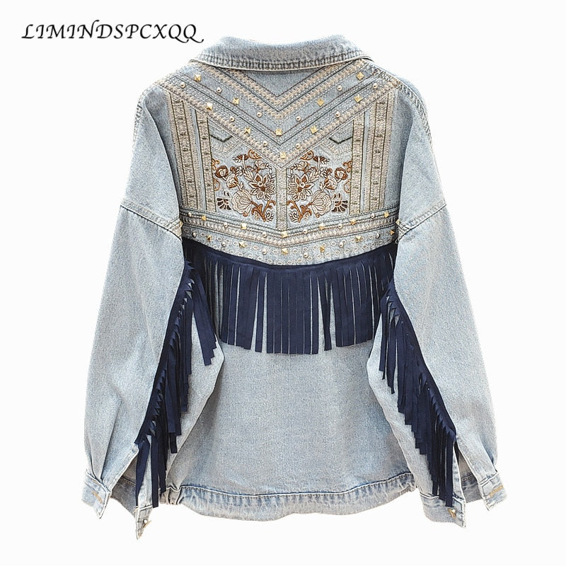 Boho Denim Jacket