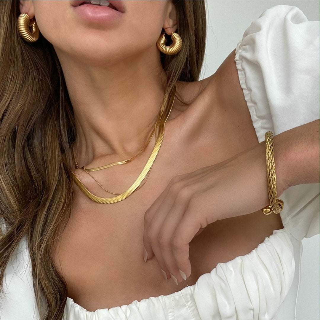 Gold Hoop Earrings