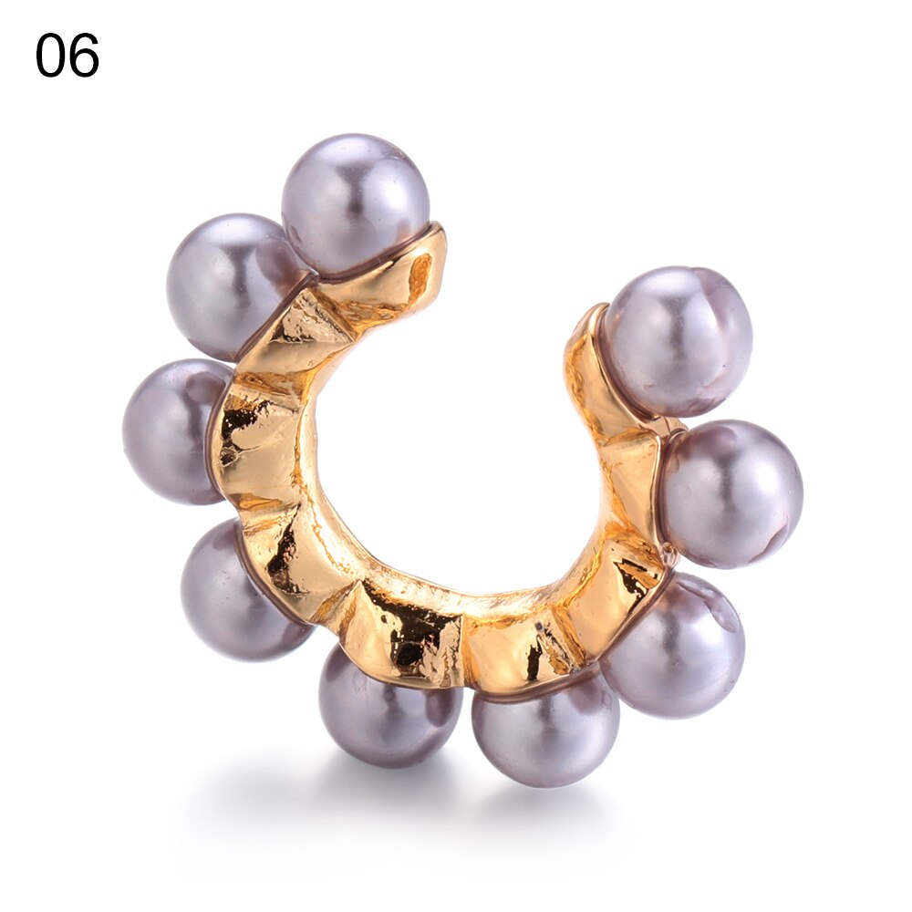Mix Ear Cuff  Pearl Earring