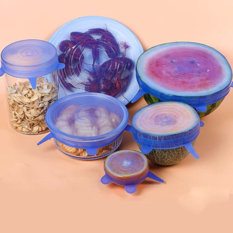 6pcs Reusable Silicone Cover