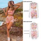 Floral Print Tracksuits Two Piece Set