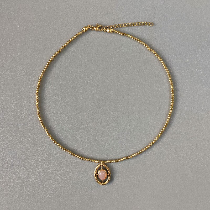 Pearl Rhinestone Necklace