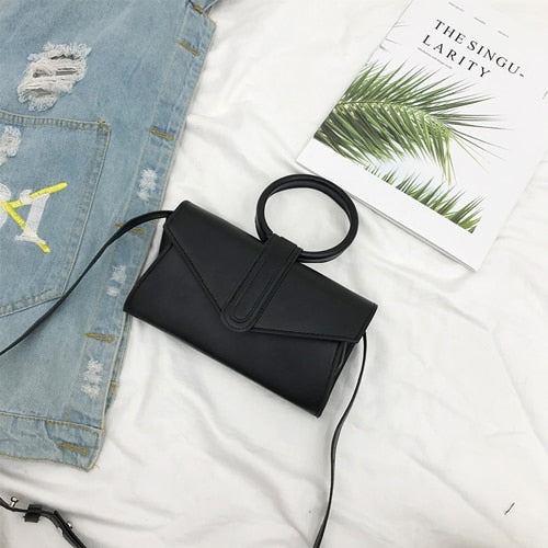 Diagonal Pu Leather Bag Pu