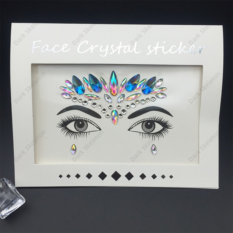 Face Rhinestones Makeup Sticker
