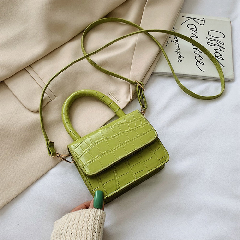 Mini Alligator Crossbody Bag