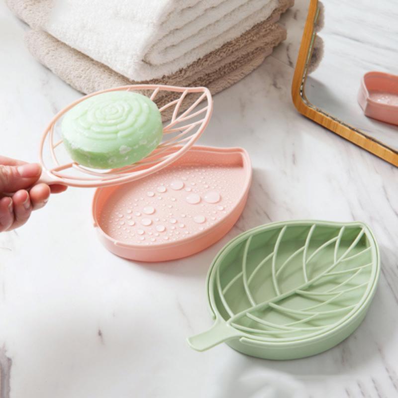 3 Colors Leaf Shape Soap Holder