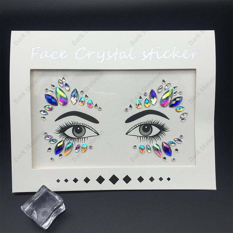 Face Rhinestones Makeup Sticker