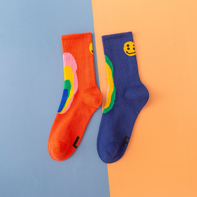 Cotton Smiling Face Socks