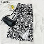 Striped Skirts Midi Skirt