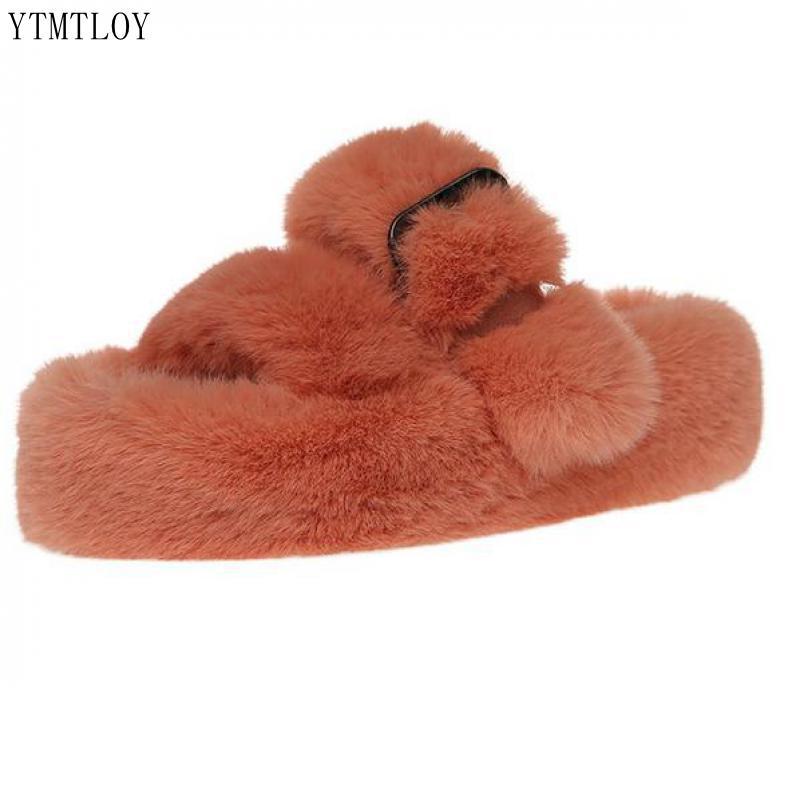 Warm Flat Fur Slipper (5 colors)