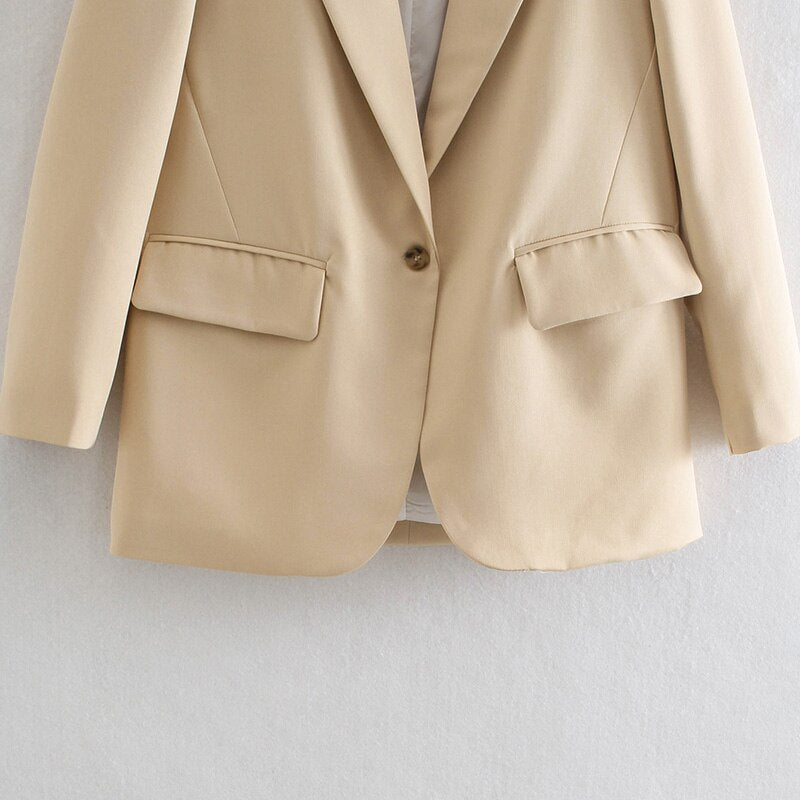 Solid Blazer Oversize
