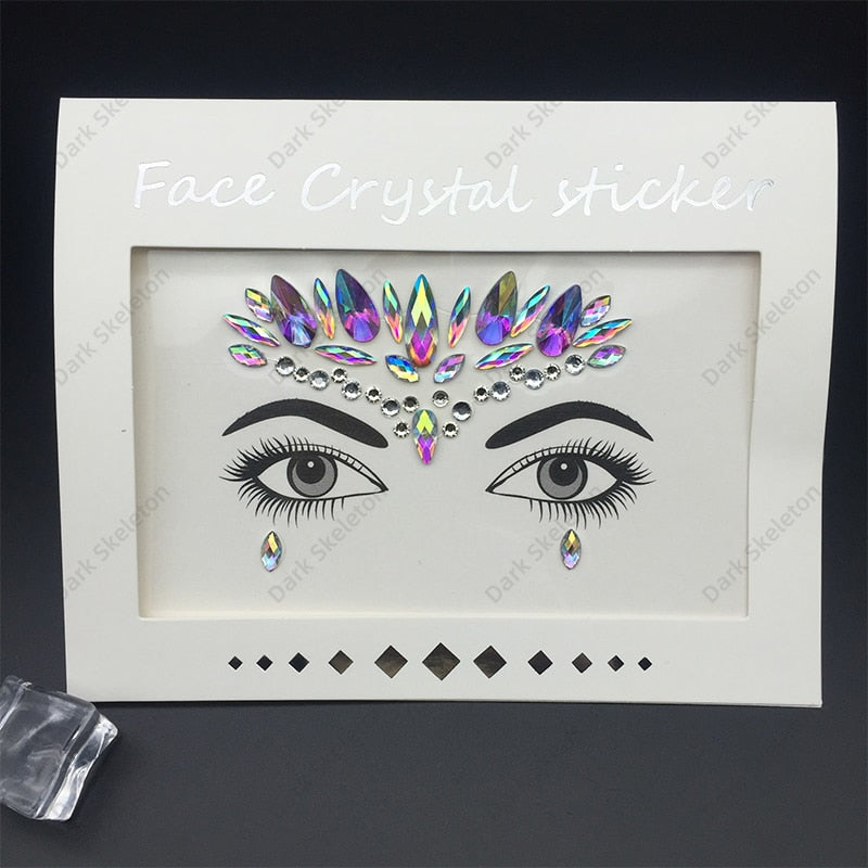 Face Rhinestones Makeup Sticker