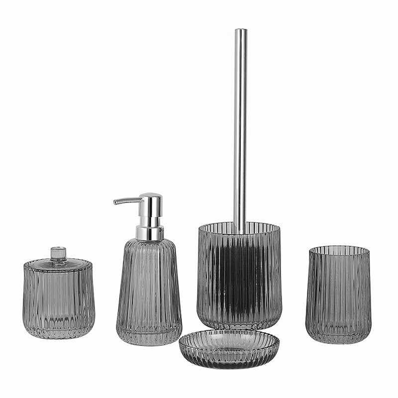Glass Bathroom Accessories Sets