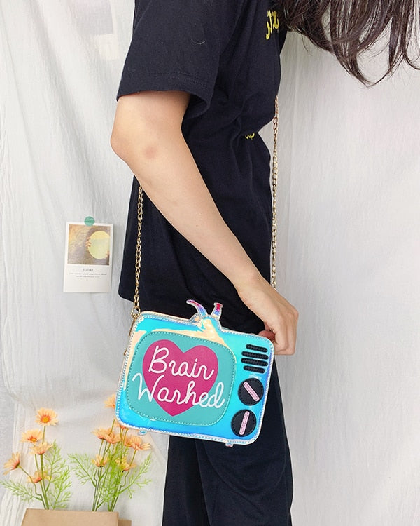 Cartoon TV Crossbody Bag