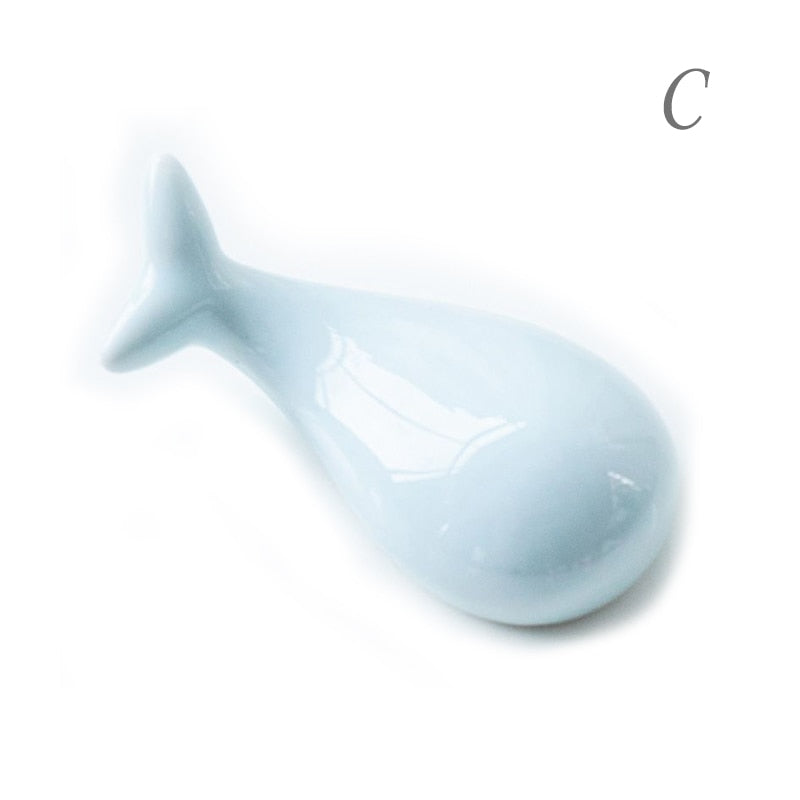 1PC Ceramic Cute Whale Chopsticks Holder