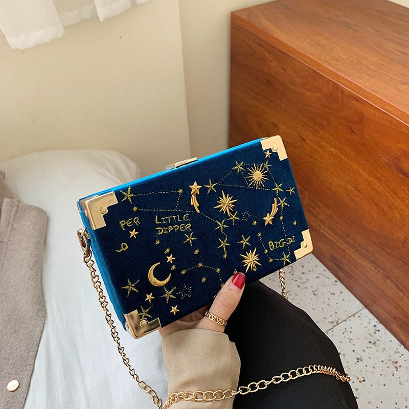 Galaxy Clutch Box Bag
