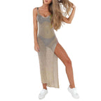 Sheer Mesh Bikini Cover Up Dress