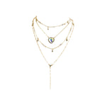 Boho Gold  Crystal Necklace