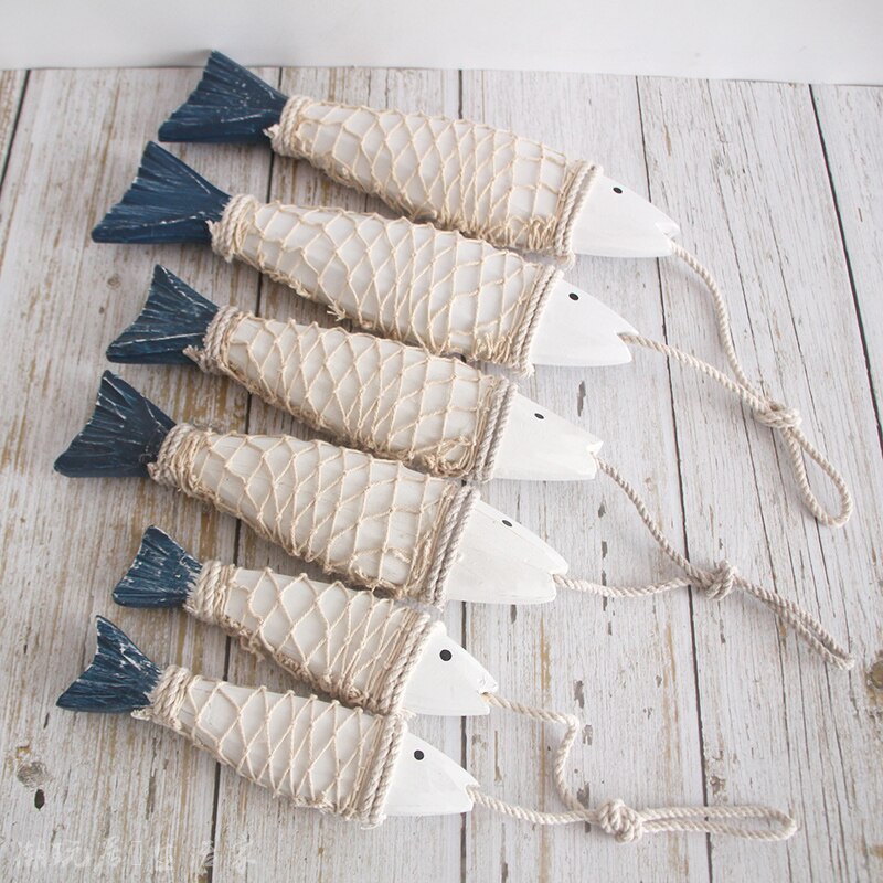 Handcraft Natural Wood Fish Home Decor