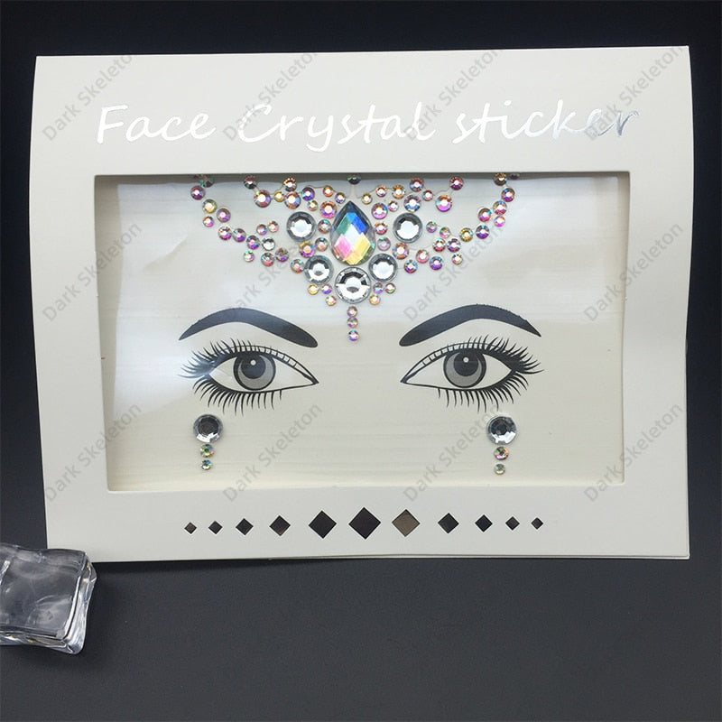 Face Rhinestones Makeup Sticker