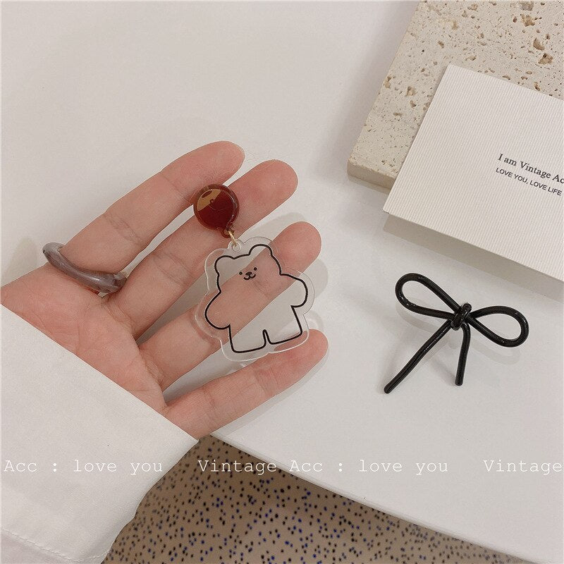 Transparent Acrylic Drop Earrings