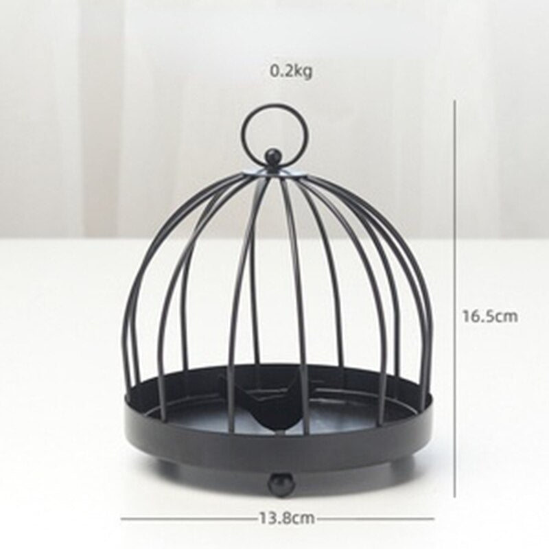 Iron Golden Bird Cage Mosquito Coil Holder