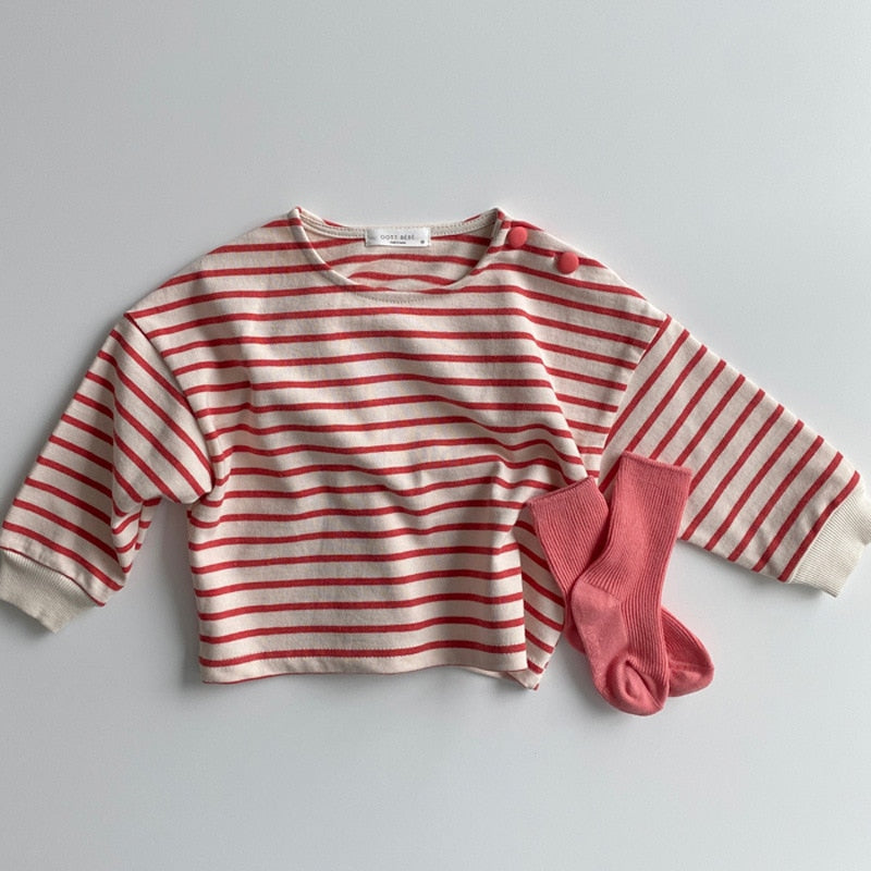 Striped Long Sleeve T Shirts