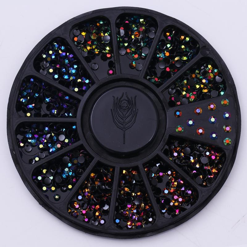 Mixed Nail Rhinestone Nail Art