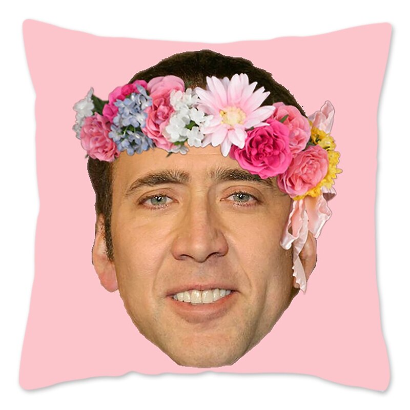 Nicolas Cage Face Pillow