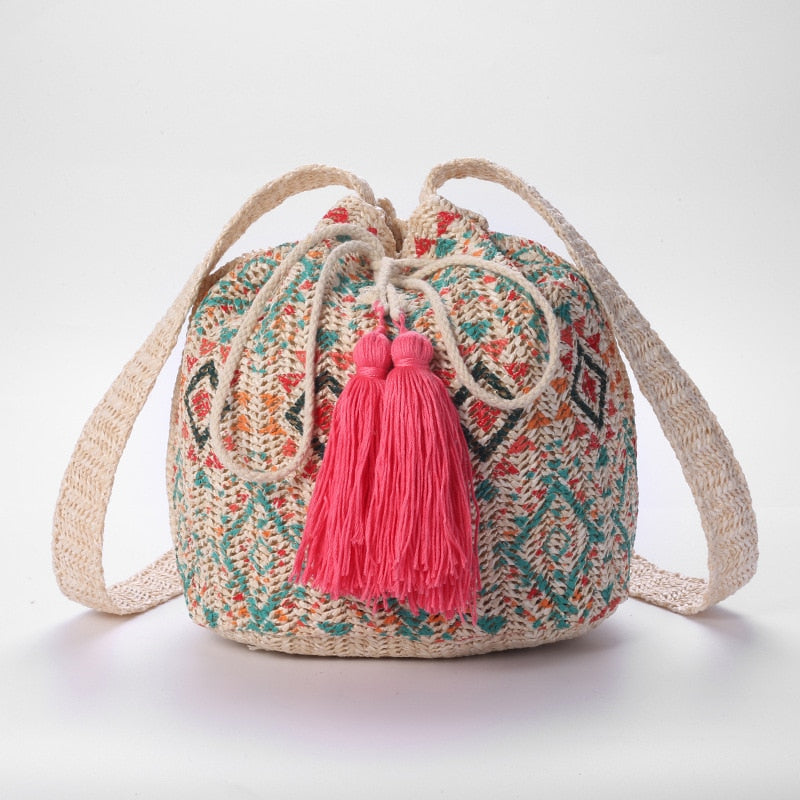 Pink Wayuu Bag Crochet