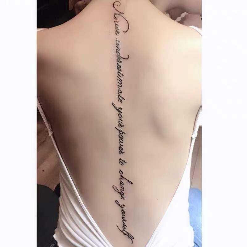Rune Tattoo Back Spine Sticker
